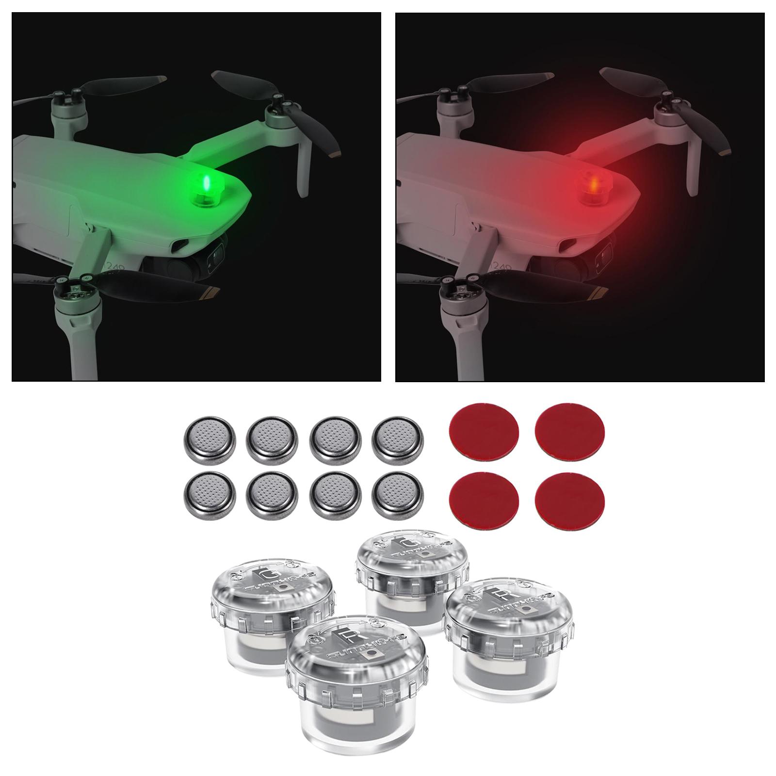 4x LED Night Flight Light Sign - đánh giá và giá Drone Battery Alarm
