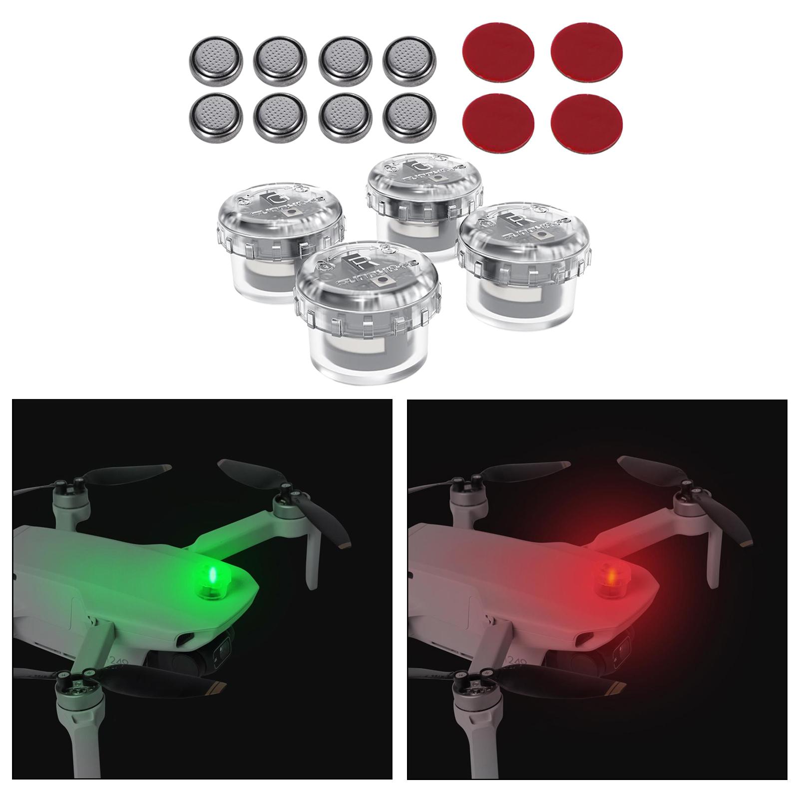 4x LED Night Flight Light Sign - đánh giá và giá Drone Battery Alarm