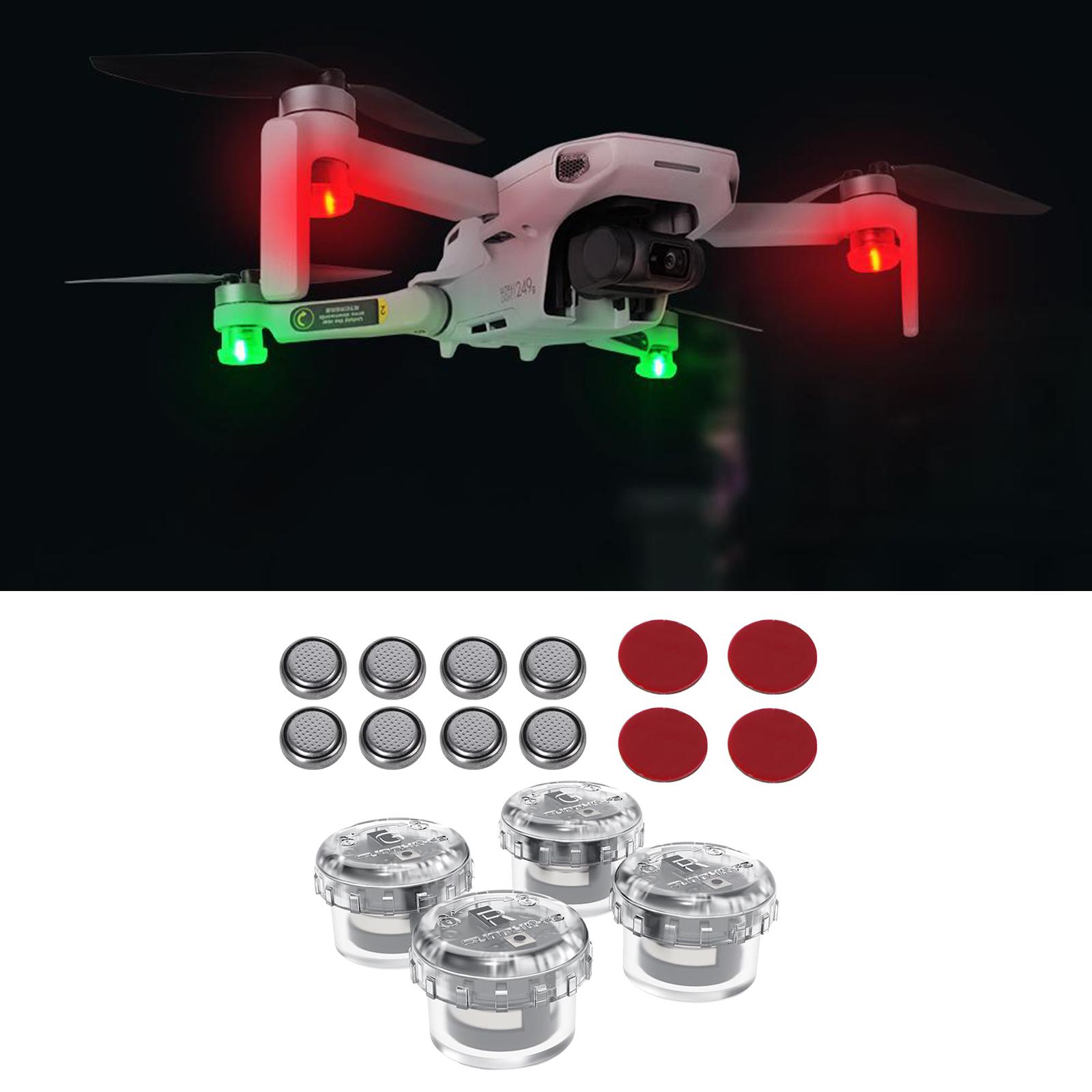 4x LED Night Flight Light Sign - đánh giá và giá Drone Battery Alarm