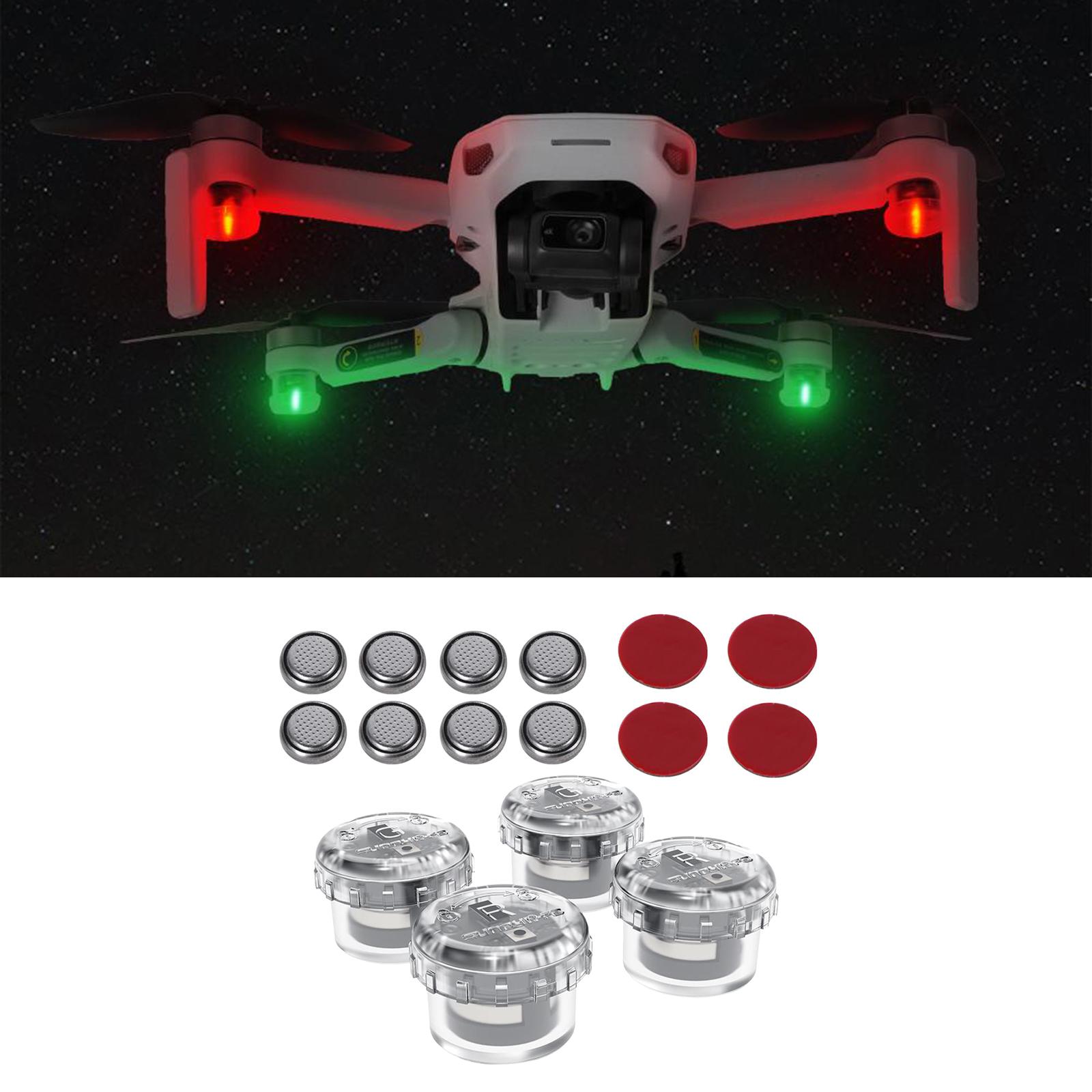 4x LED Night Flight Light Sign - đánh giá và giá Drone Battery Alarm