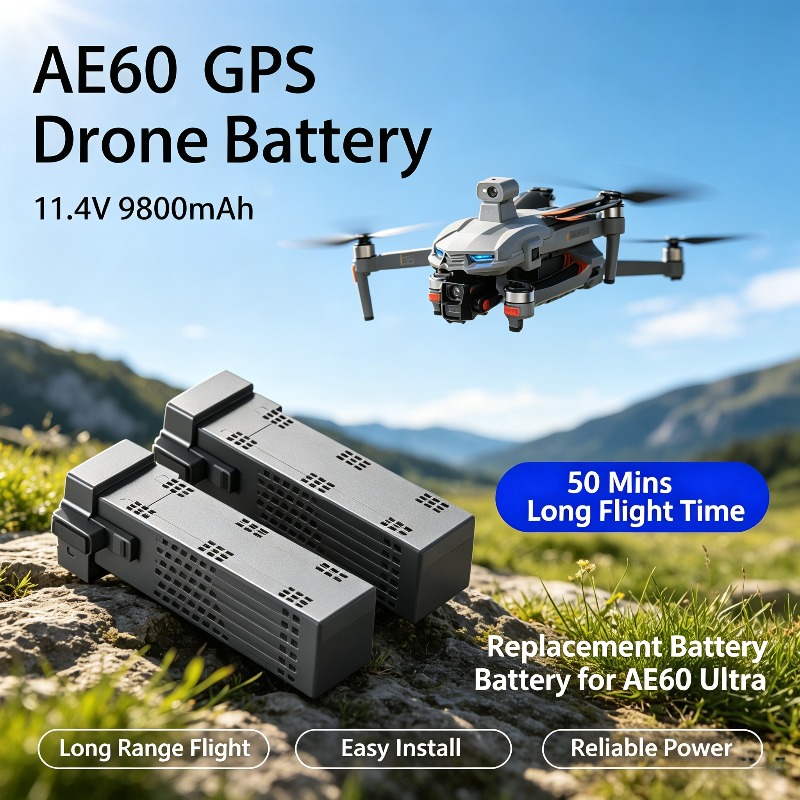 AE60 GPS Drone Battery 11.4V 9 - đánh giá và giá Drone Battery Li-Ion