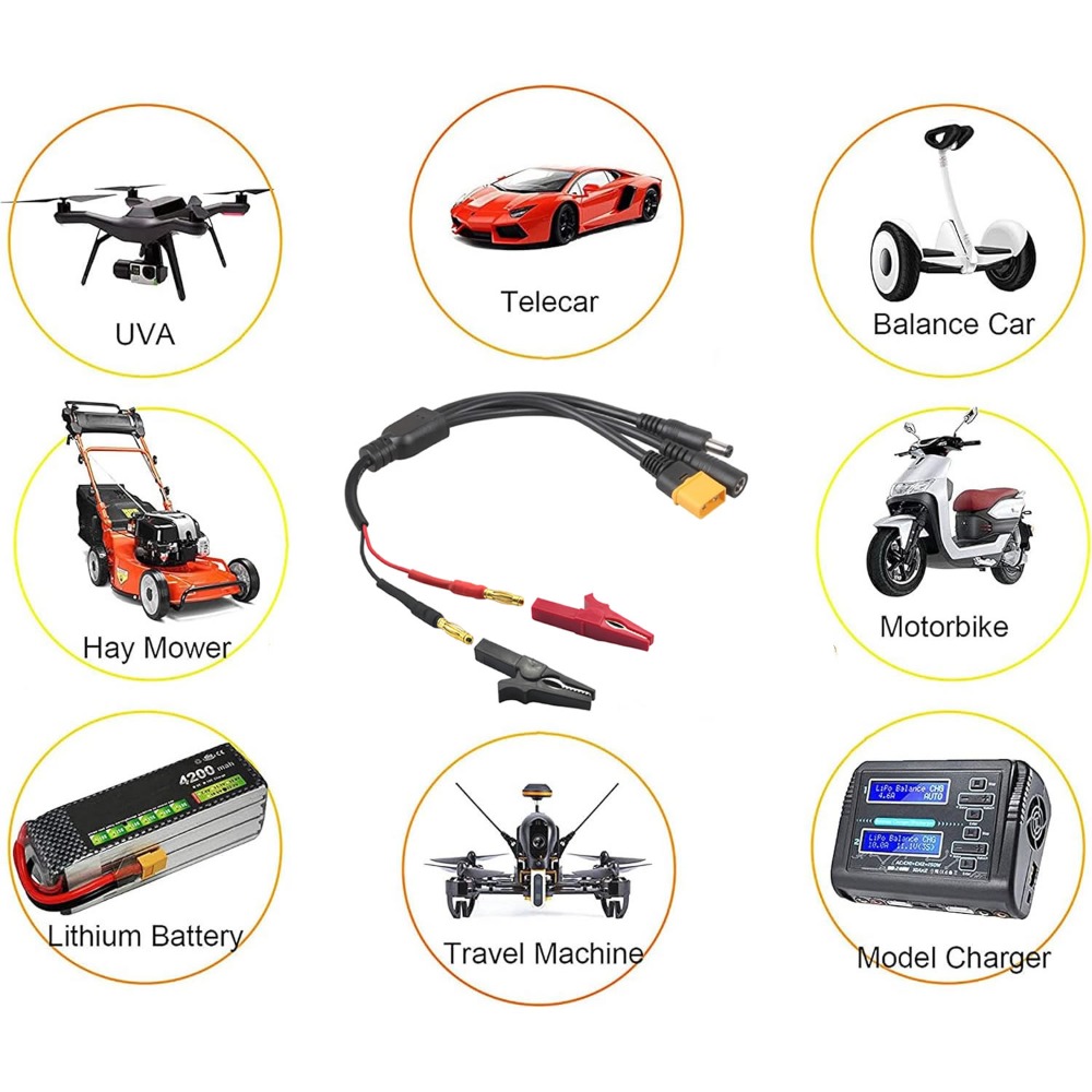 5-in-1 XT60 to 4mm Banana Plug - đánh giá và giá Drone Battery Smart