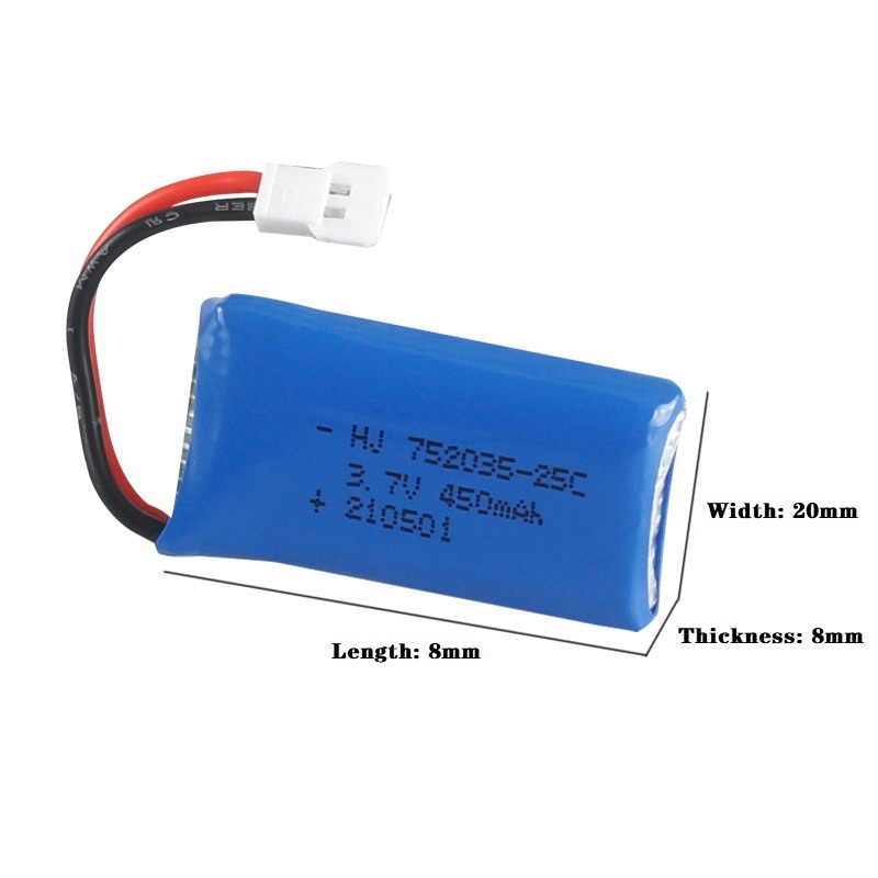 1/2/3/5pcs 3.7V 450mAh Lithium - đánh giá và giá Drone Battery Li-Ion